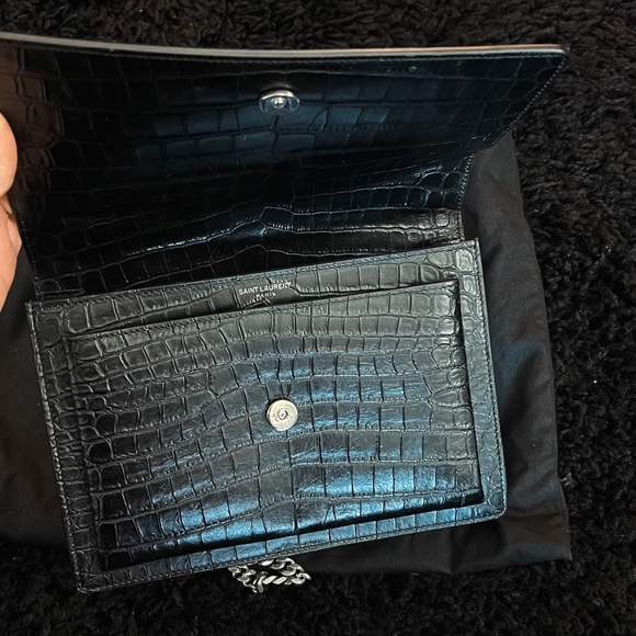 ‼️ SOLD ‼️YSL Sunset Crocodile Leather Crossbody Bag - Picture 7 of 16
